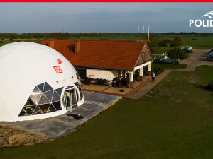 large_dome_tent_golf_field