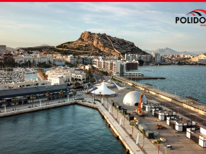 Alicante gets ready for the Volvo Ocean Race 2017-18 and starts building the Race Village. Photo by Volvo Ocean Race