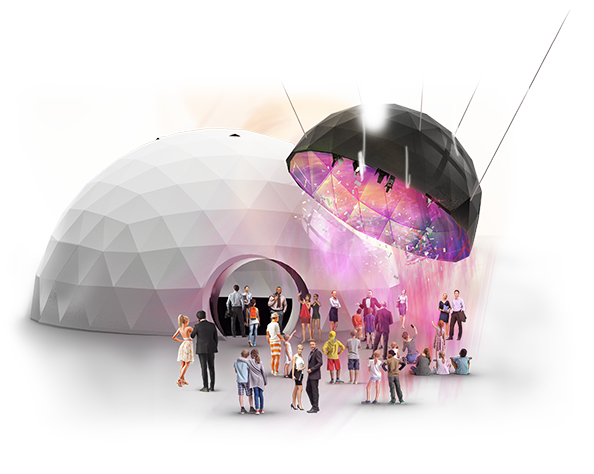Exclusive Event Geodesic Domes with 360 Immersive Projections