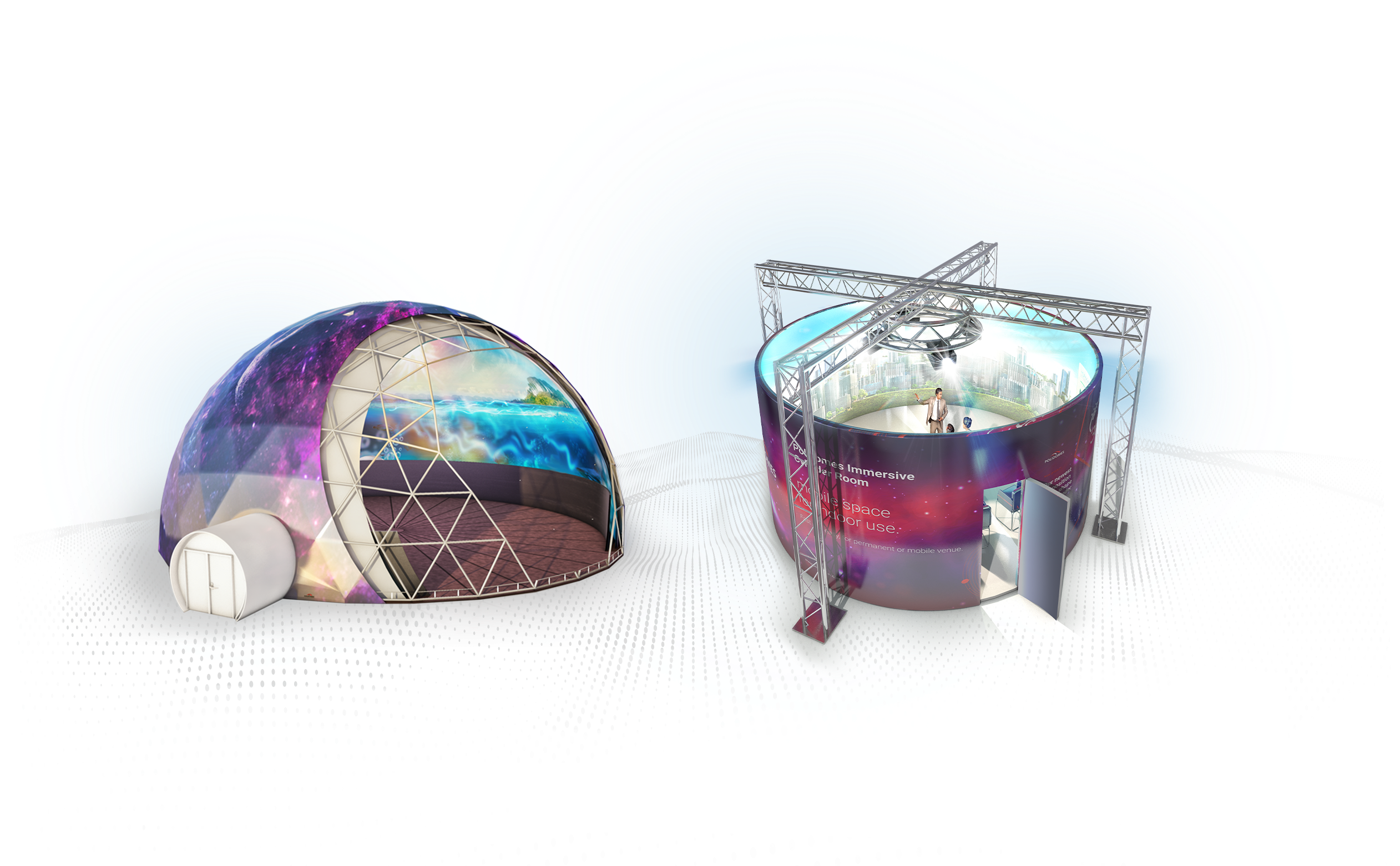 Geodesic Cylinder Room