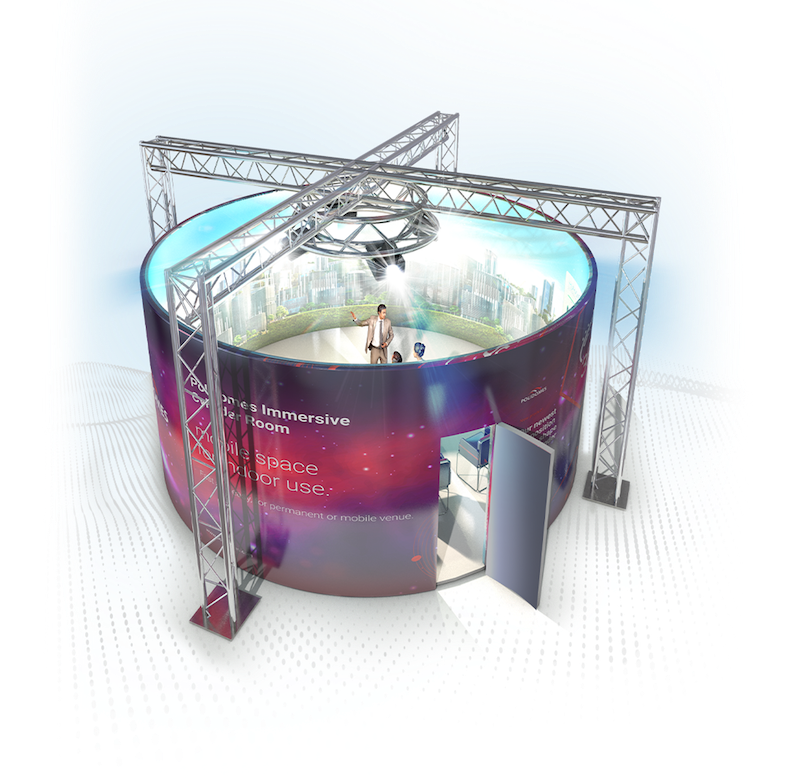 Geodesic Dome Cylinder Room
