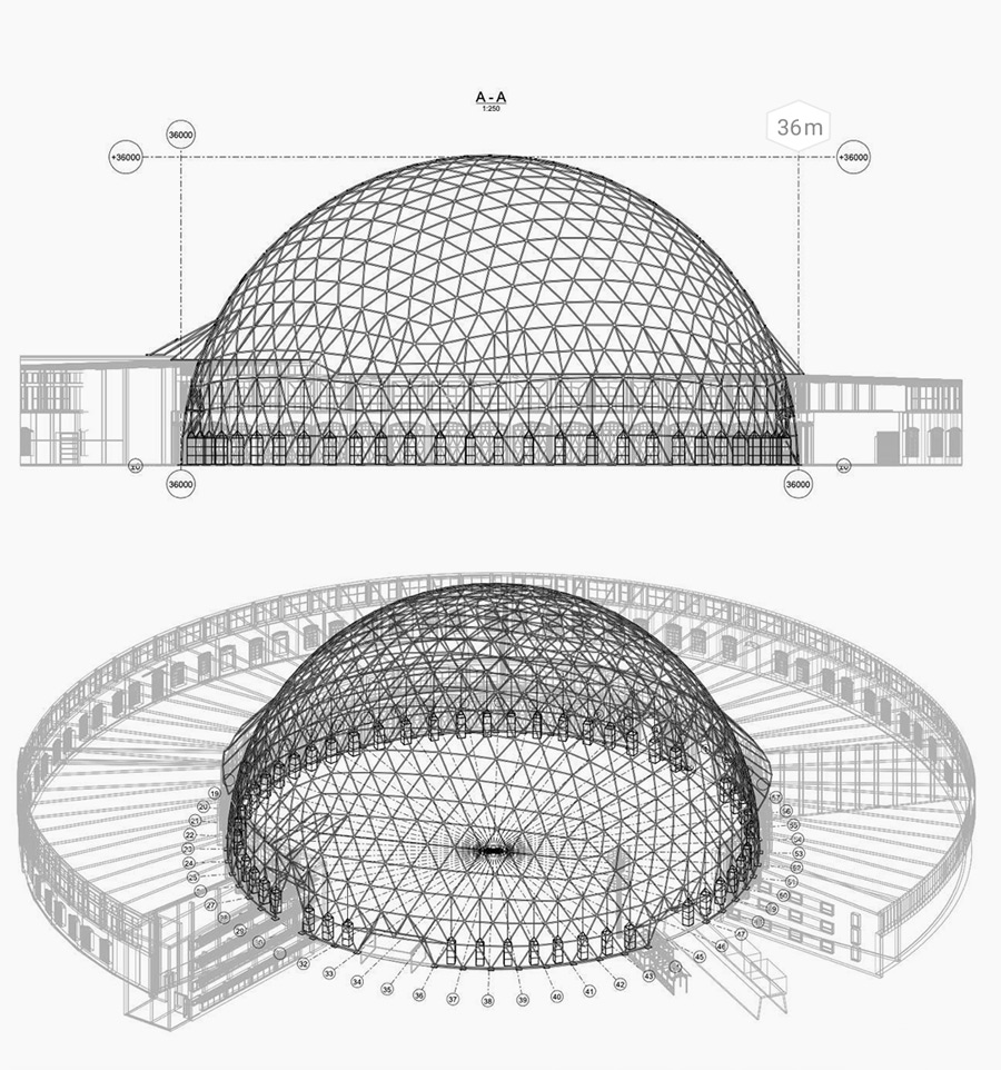 Gigadome - spherical and geodesic domes for modern events, exhibitionsand large-scale projects