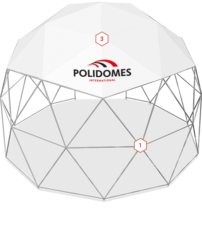 Igloo dome specification - geodesic framework