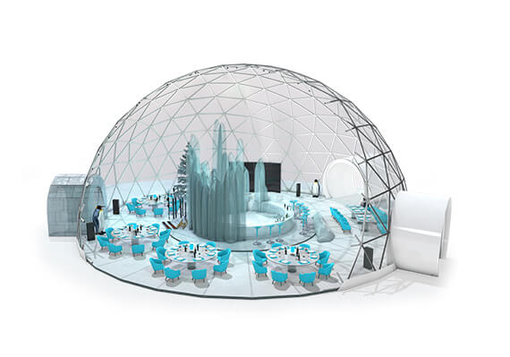 Indoor Snow Domes with fully climate controlled