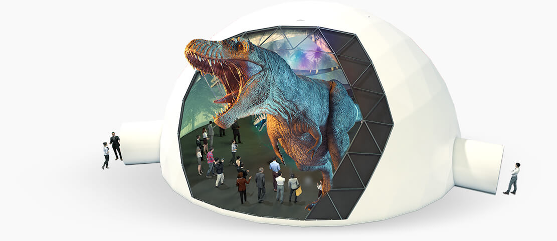 HAPS - Holographic Advanced
Projection System in a geodesic dome