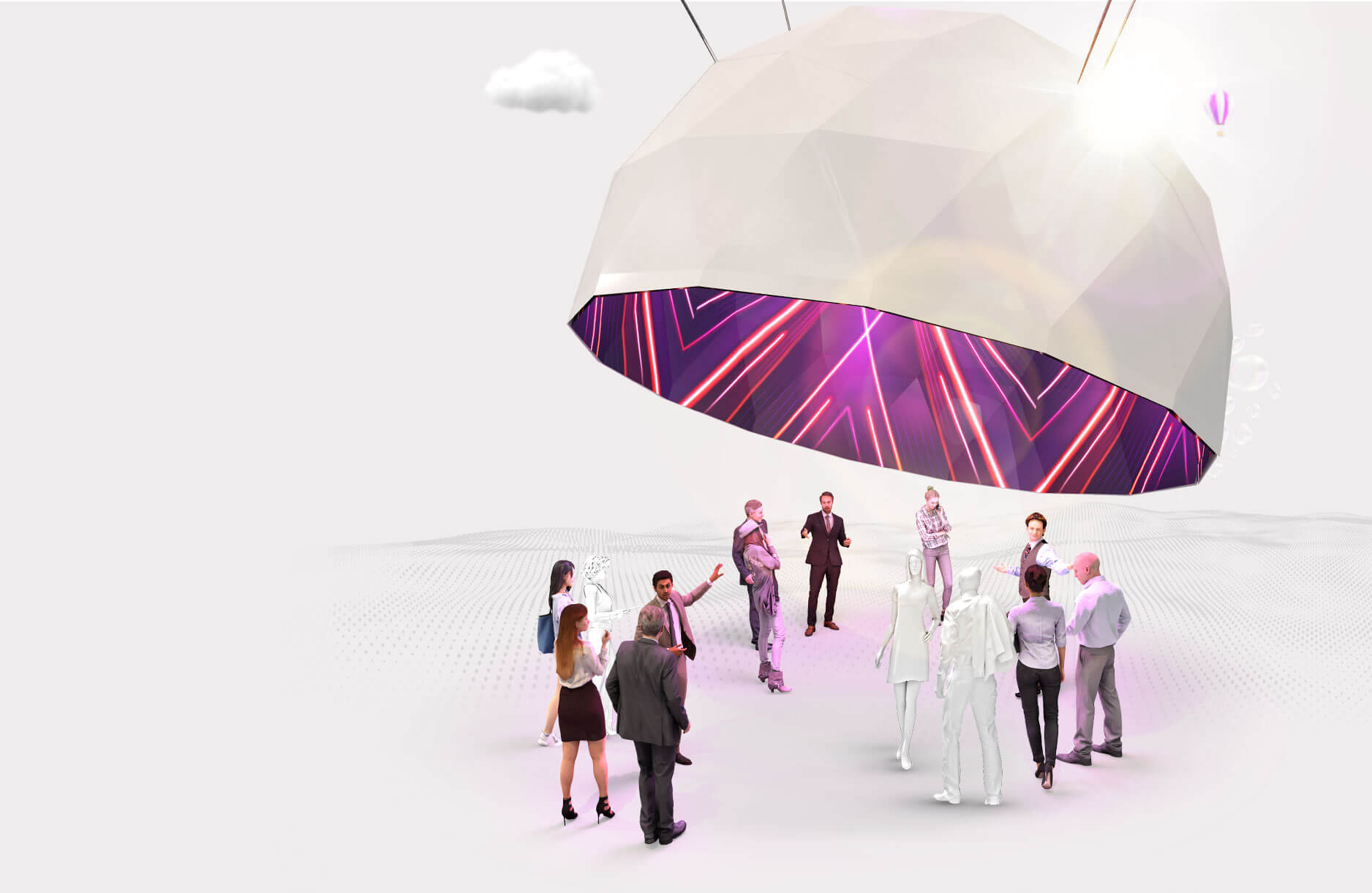 Suspended Projection Dome Immersive Multimedia Solutions 