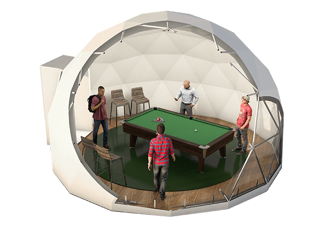 Billiards / Snooker: self-assembly geodesic building