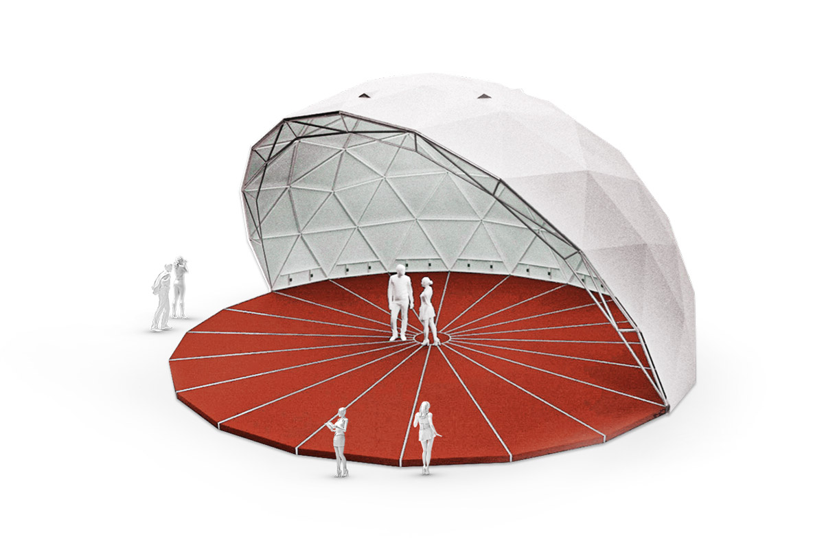 Geodesic Amphitheater Domes A 110