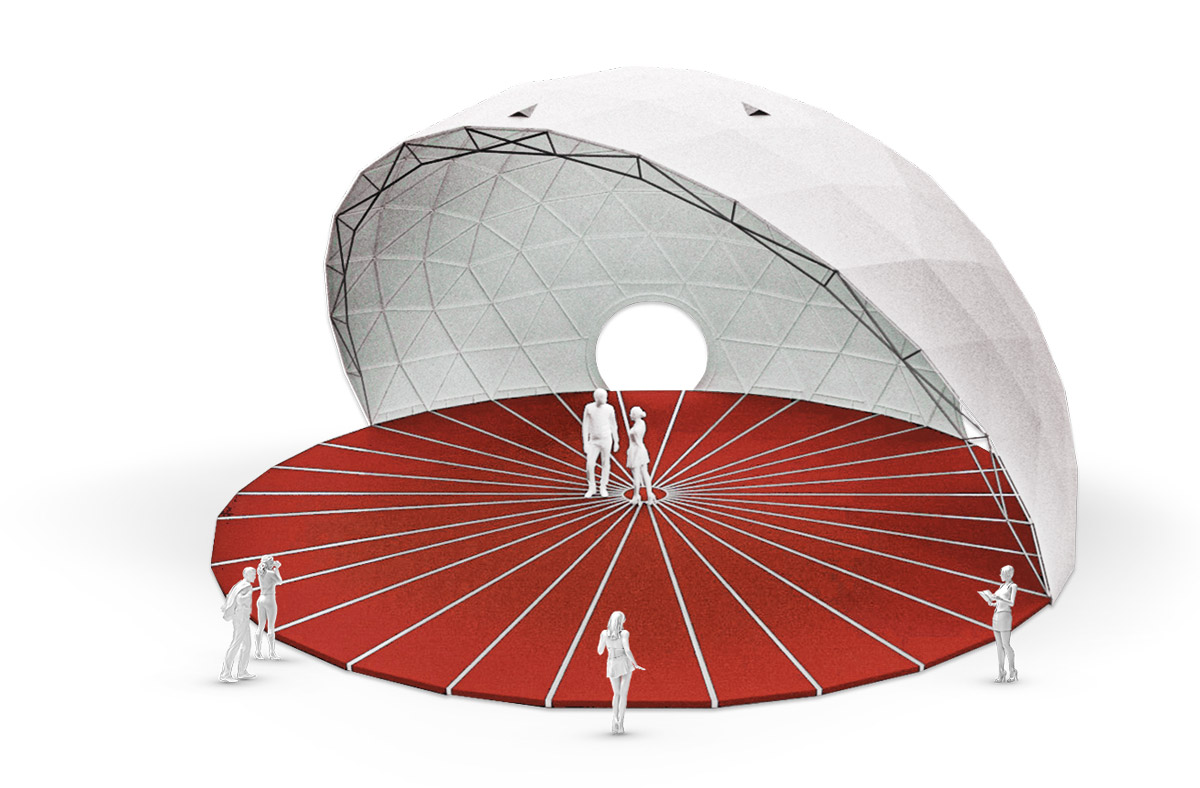 Geodesic Amphitheater Domes A 150