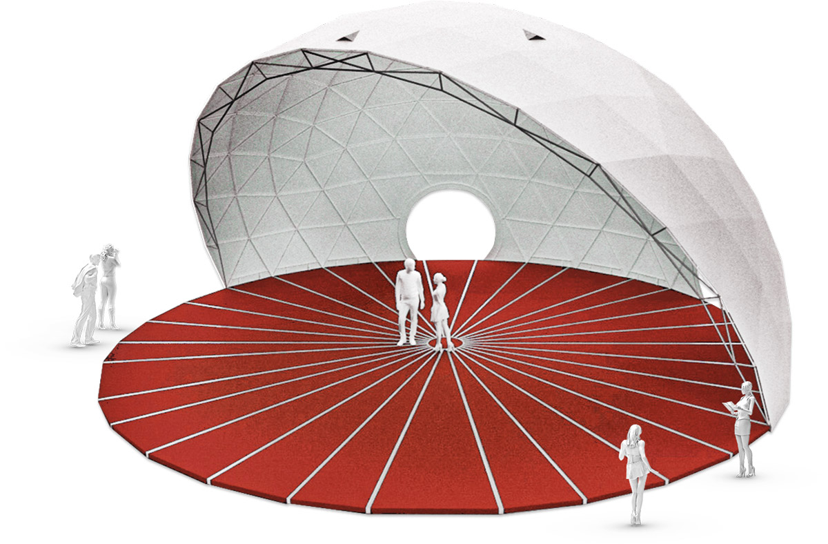 Geodesic Amphitheater Domes A 300