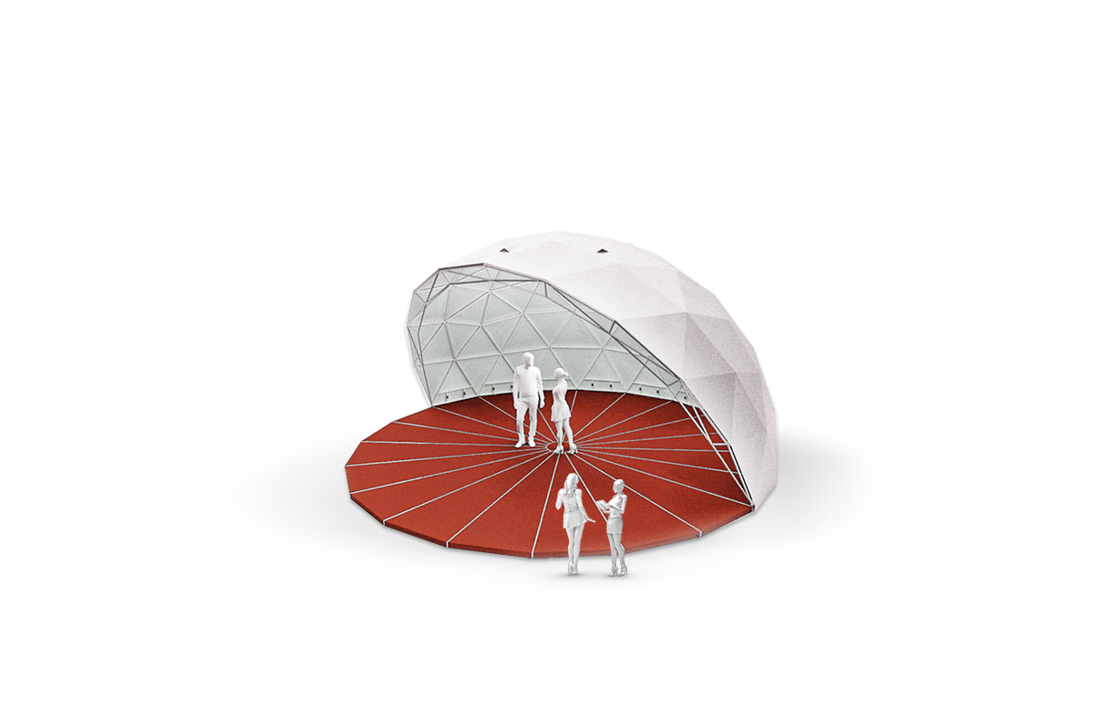 Geodesic Amphitheater Domes A 50