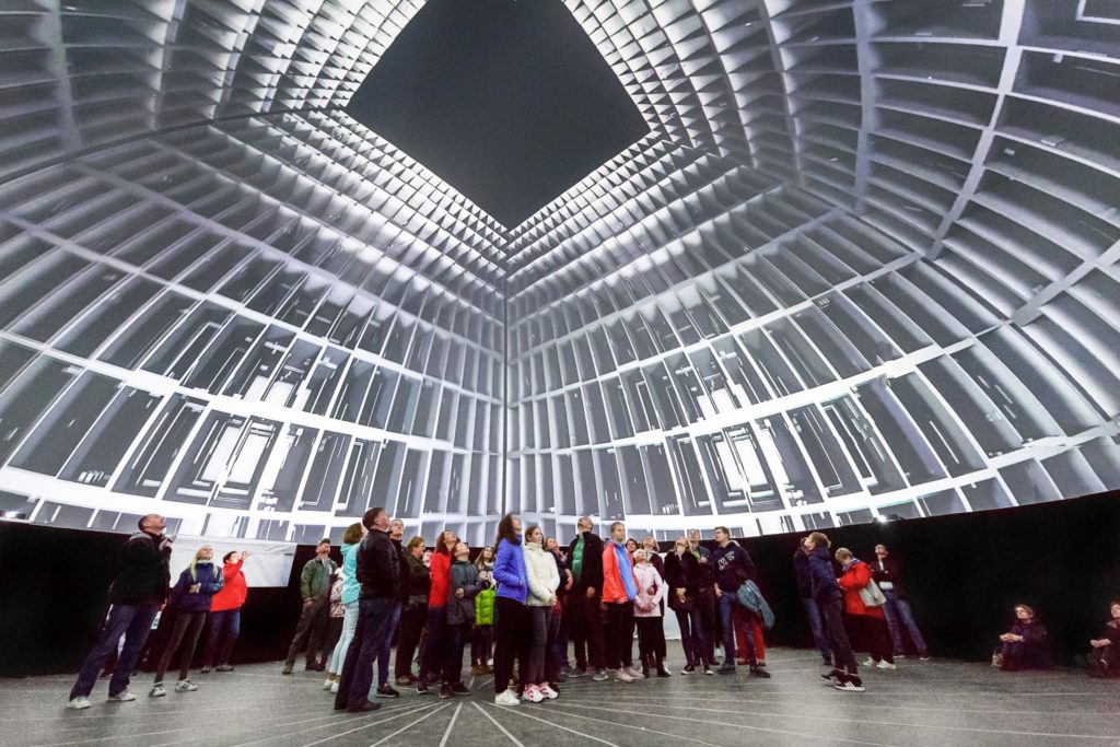 projection dome on the festival