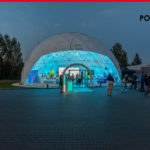 glowing Polidomes_dome_tent