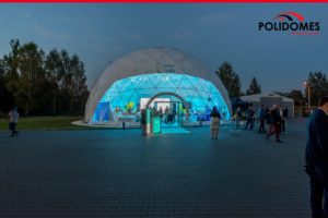 glowing Polidomes_dome_tent