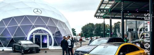 mercedes dome tent