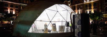 exposition transparent dome tent