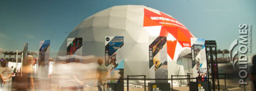 volvo ocean race geodesic dome cinema