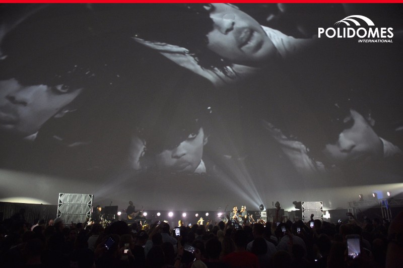 Kendrick Lamar at Artbasel Polidome300 Immersive projection dome