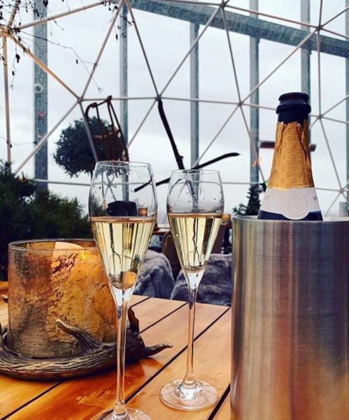 Igloo domes for the rooftop terrace, Manchester Nov. 2018 Polidomes