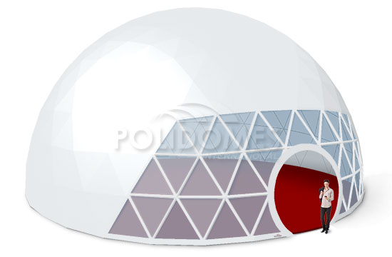 transparent geodesic dome tent