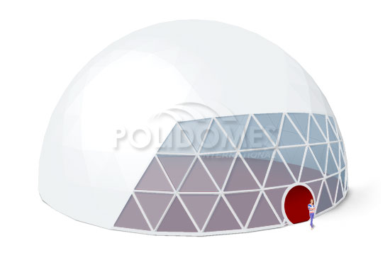 transparent geodesic dome tent